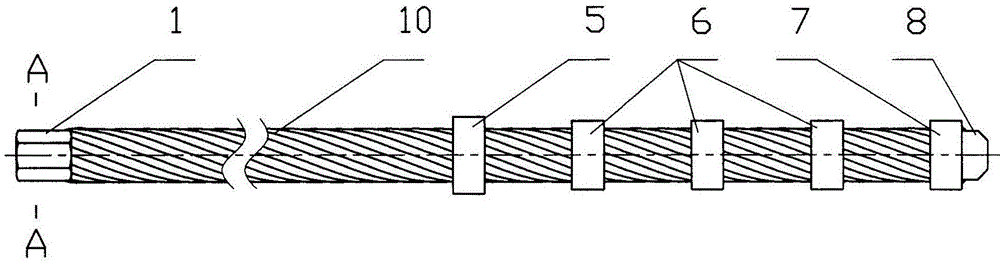 Large-diameter anchor cable for mine