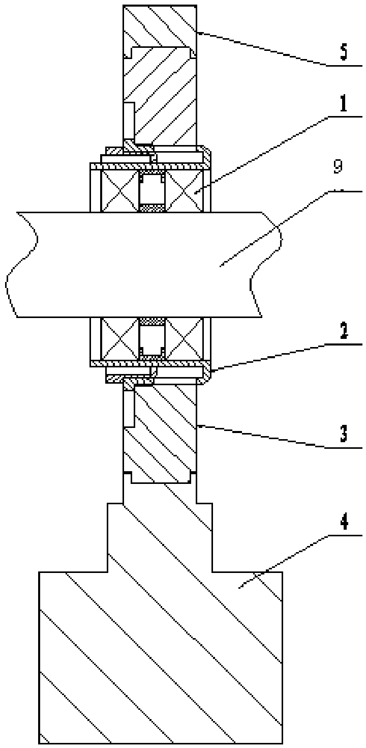 Supporting component used for similar simulation test of high-speed rotor and testing method