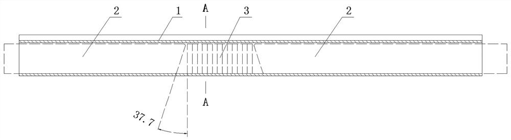 Method for controlling roll bending forming arc deformation of aluminum profile with cavity