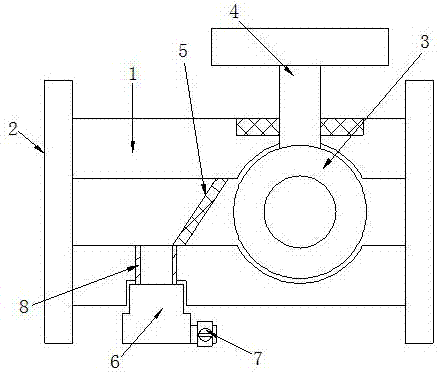 Valve with pollution collecting function