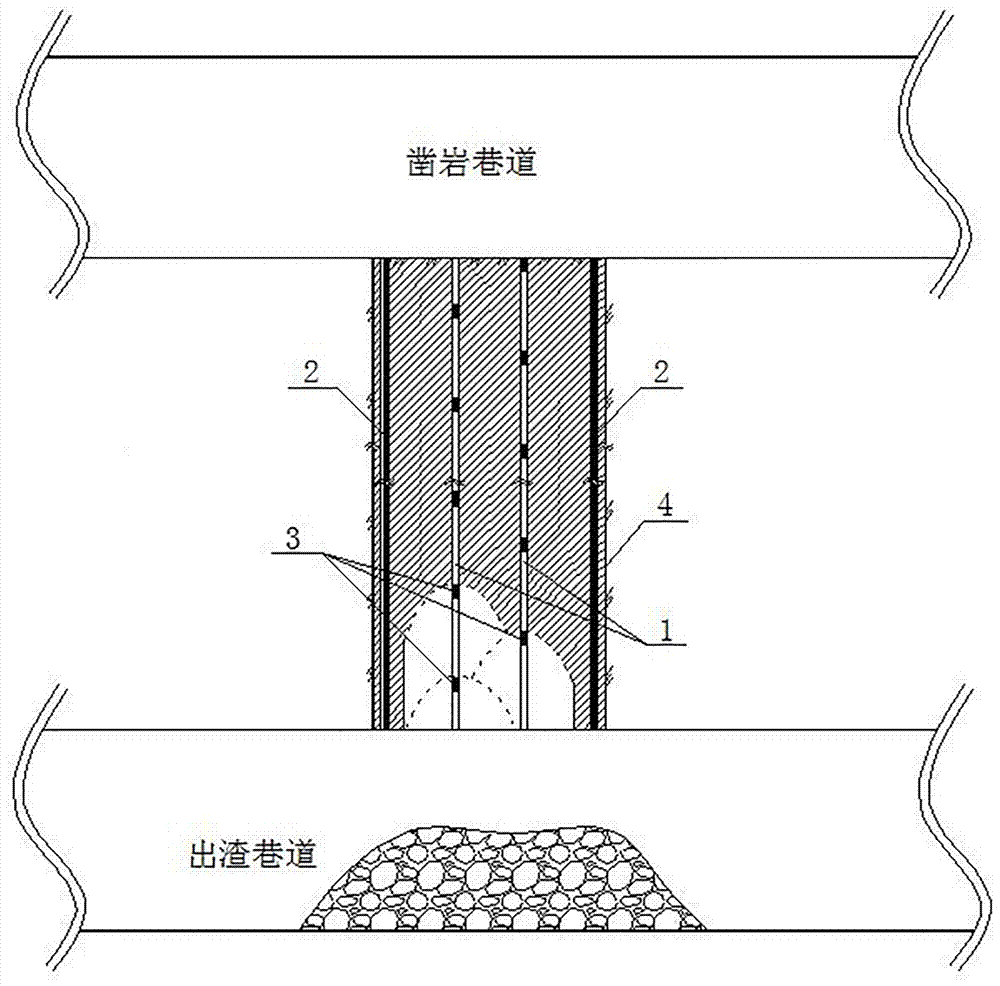 Well formation method adopting vertical shaft blasting for mines