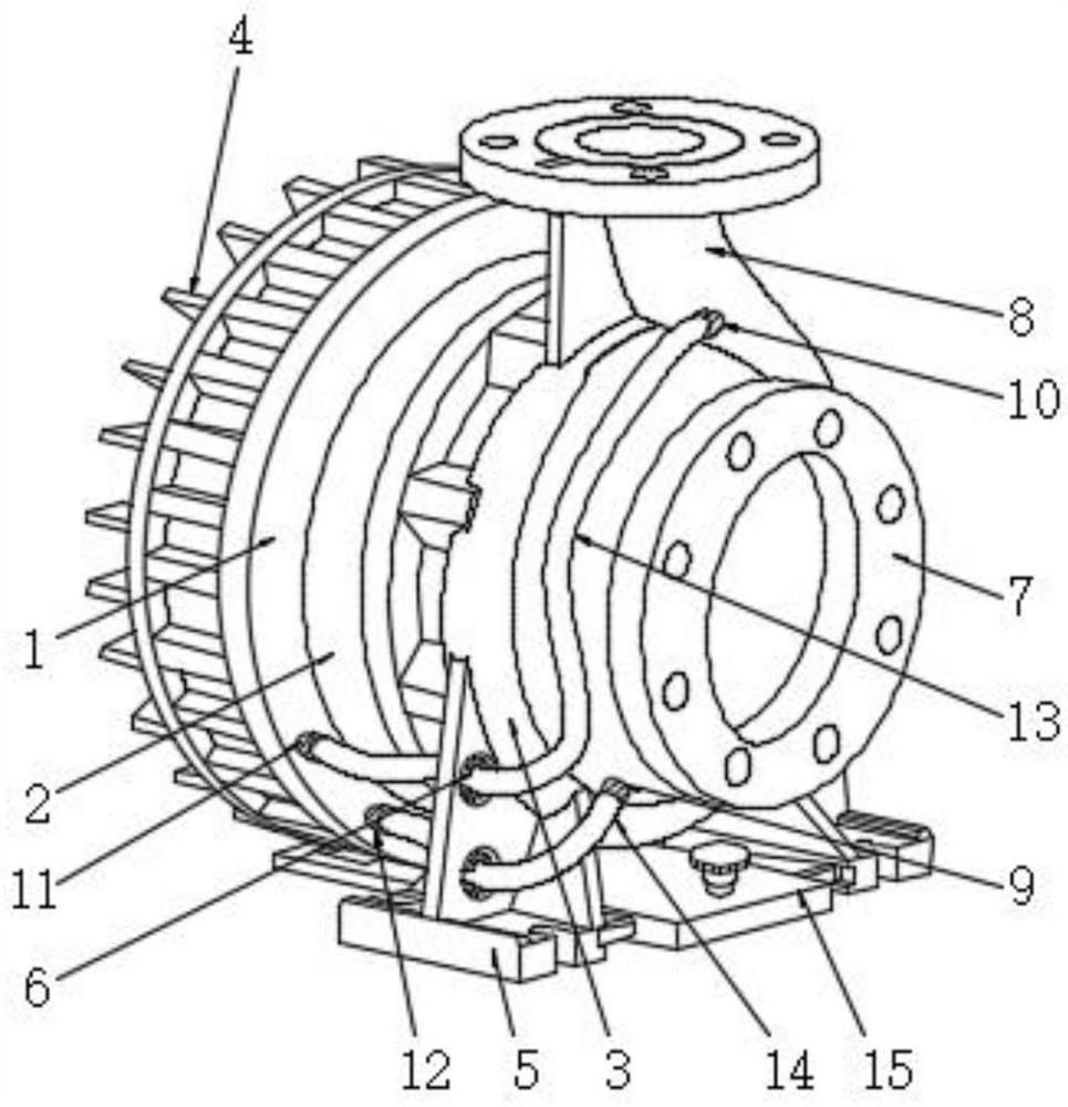 A gear variable speed disc water pump