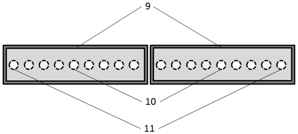 Flow distribution type tundish and pouring system used for thin-strip continuous casting