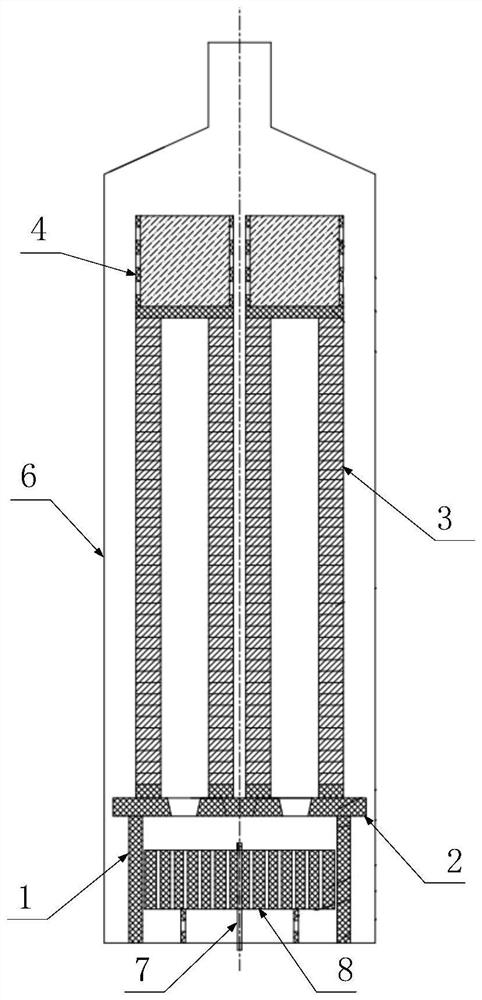 A kind of multi-material column CVI furnace and aircraft brake disc manufacturing method