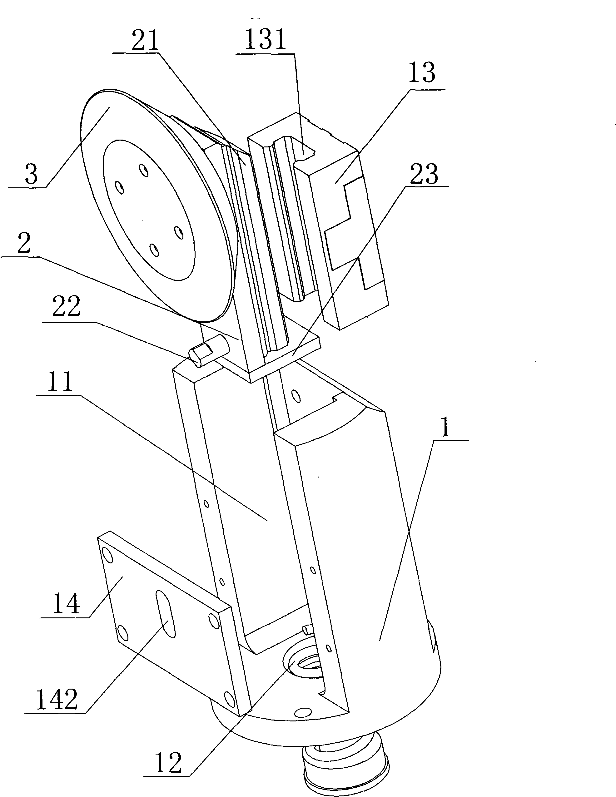 Self-adapting spinning mechanism of sheet metal spinning machine