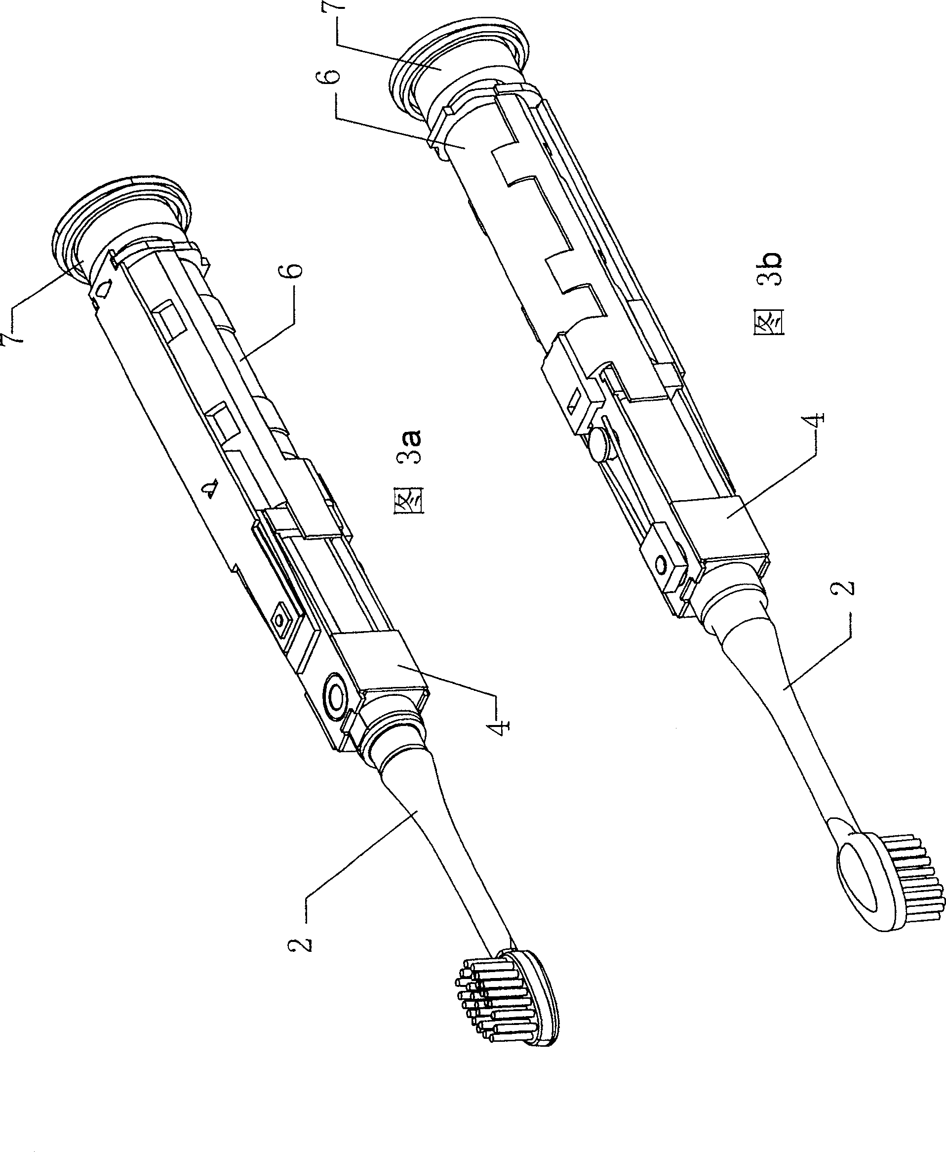 Sound wave toothbrush and its rotation axle electric machine