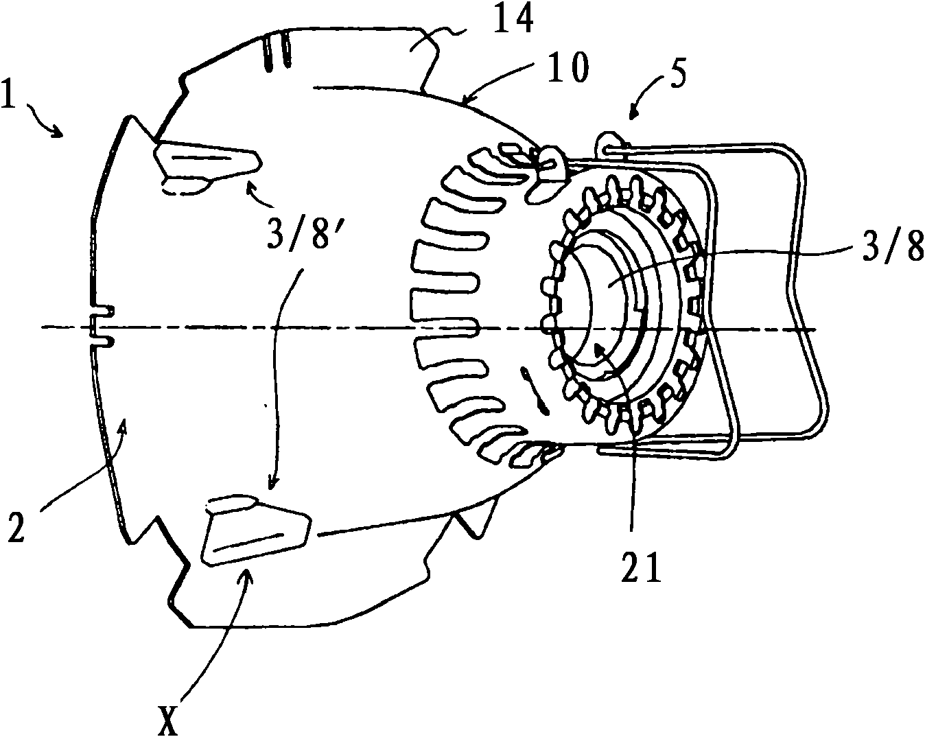 Reflector for illumination device of motor vehicle and manufacturing method