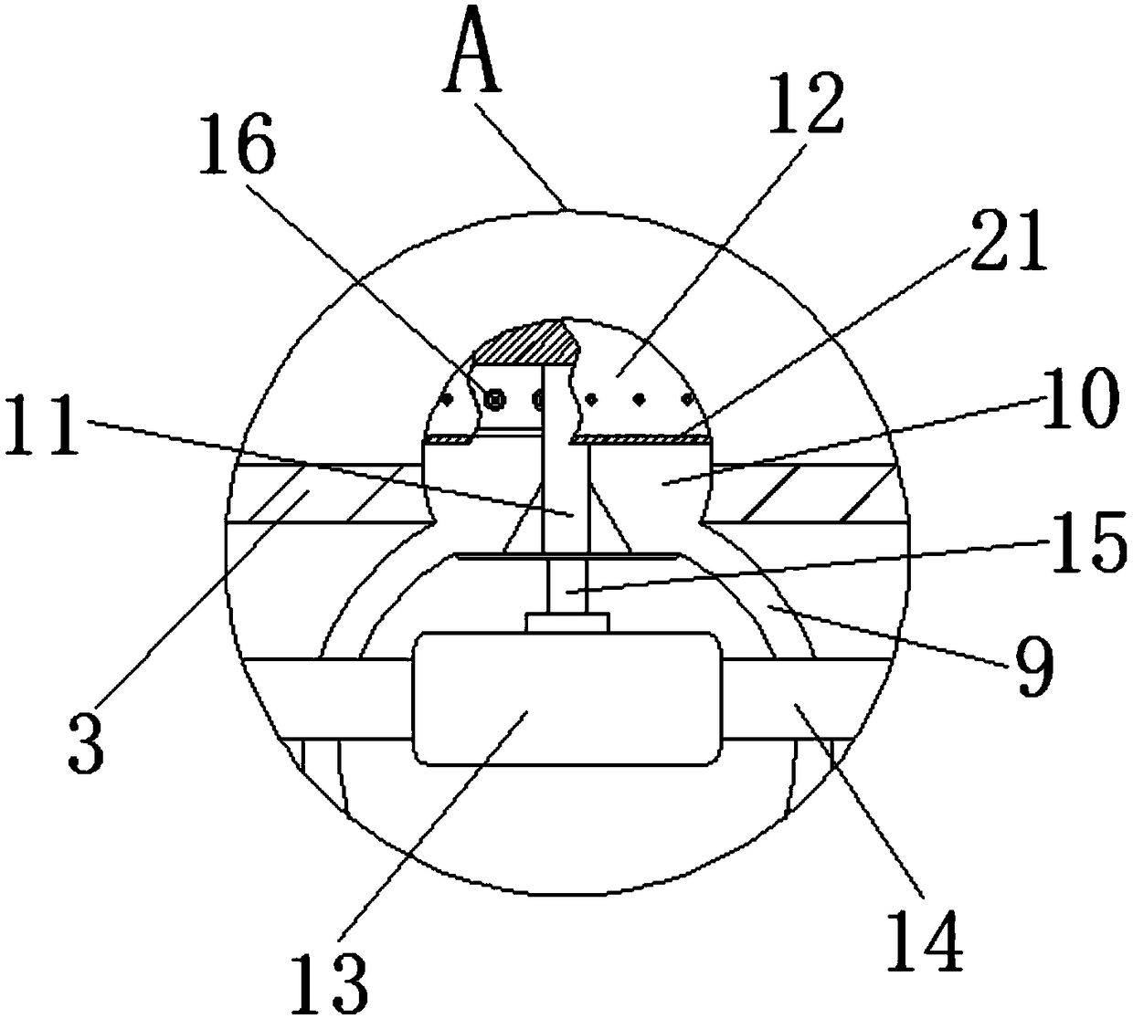 Crop irrigating device for agriculture