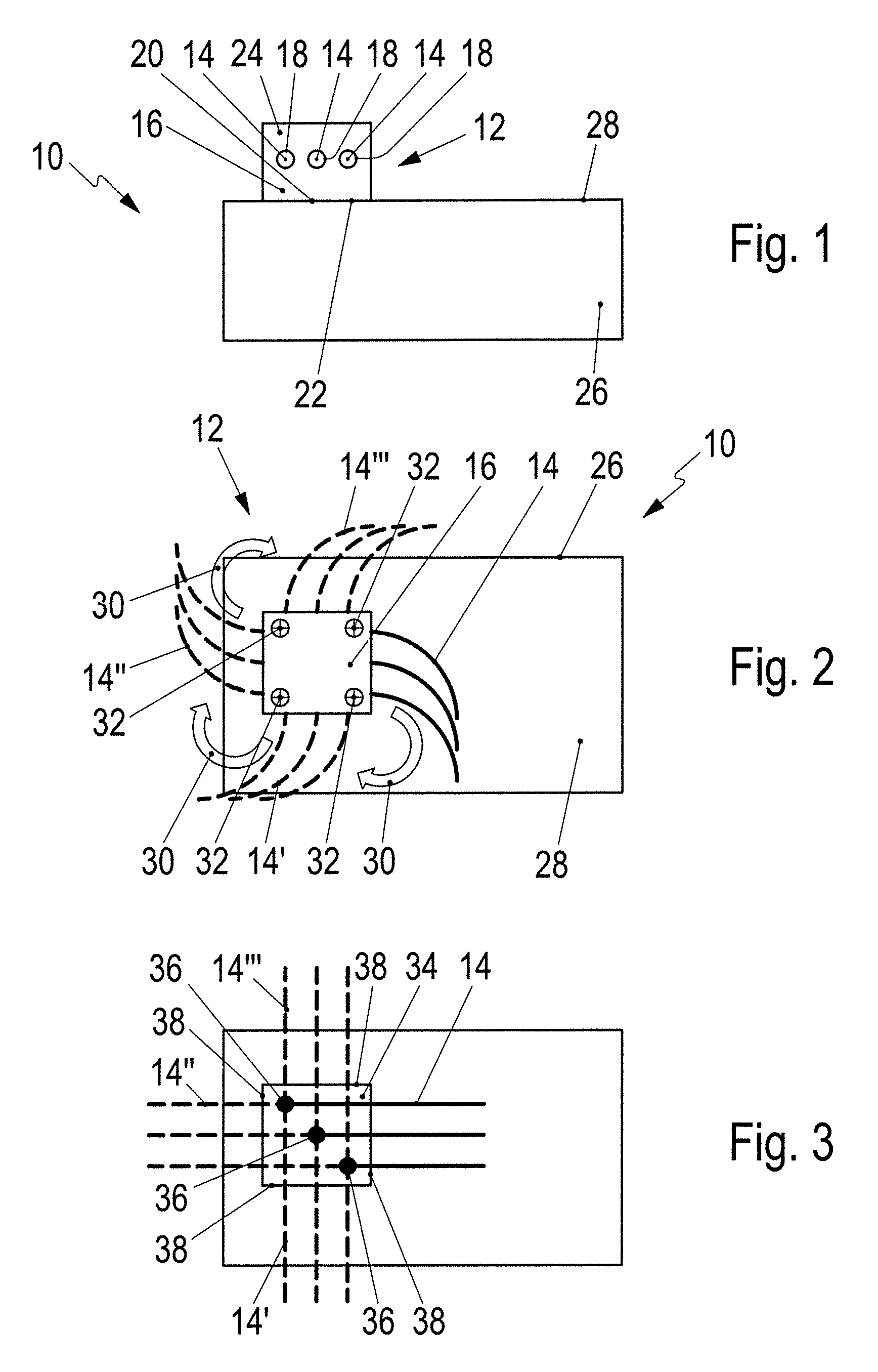 Electric connecting module for a motor vehicle