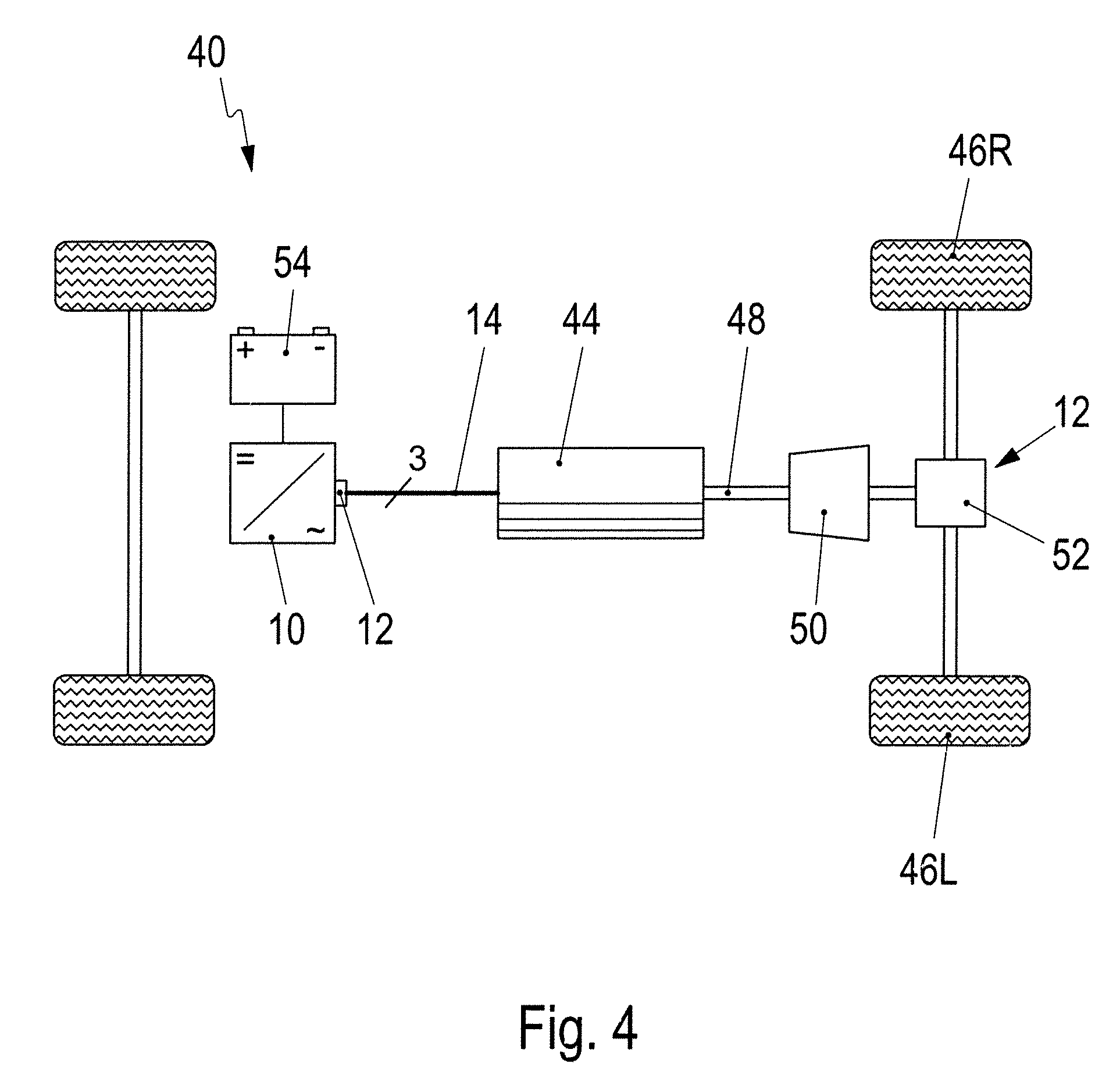 Electric connecting module for a motor vehicle