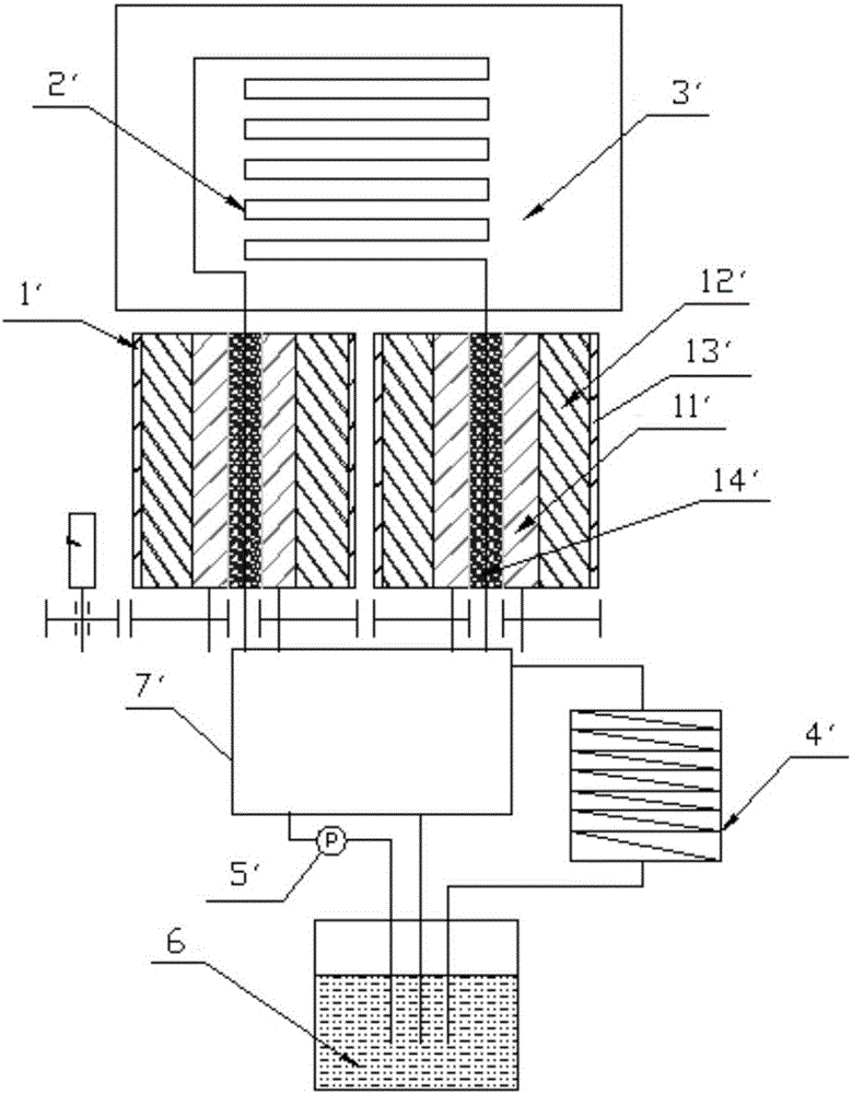 Composite type room temperature magnetic refrigeration system and direction control valve thereof