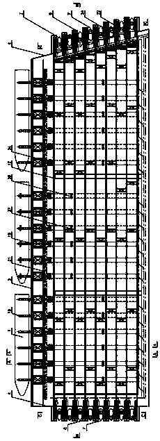 Three-dimensional general arrangement, loading and unloading process and system of automatic container wharf