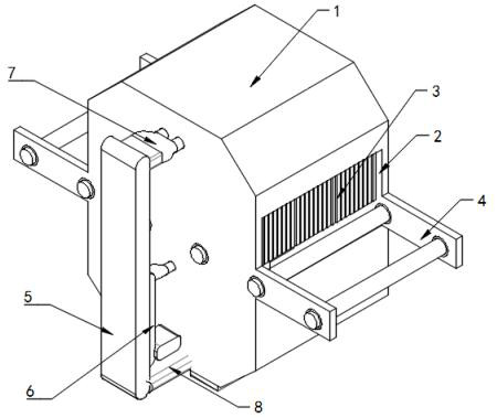 A high-efficiency shot blasting machine using electromagnetic drive