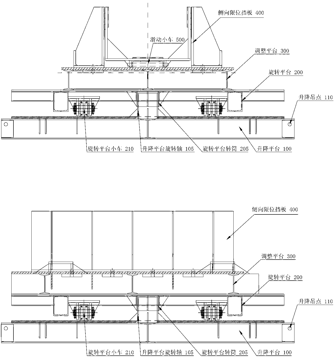 Root key pushing device suitable for root type tubular pile foundation