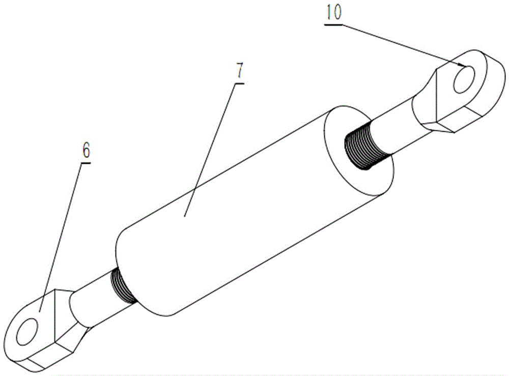 A micro tillage machine handrail height adjustment mechanism