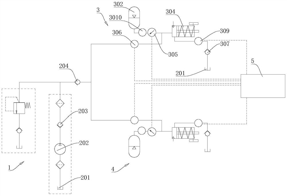 Hydraulic gear shifting system of dual-clutch transmission