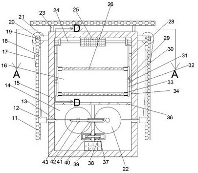 Communication cabinet device integrating photoelectric conversion and fireproof functions