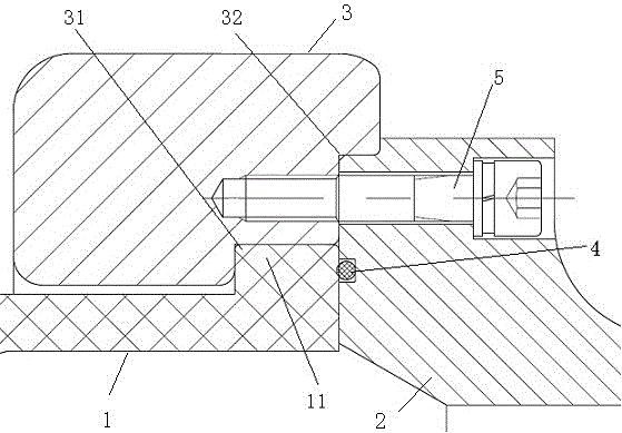 Nozzle connection structure, arc extinguish chamber using the same and breaker using the same