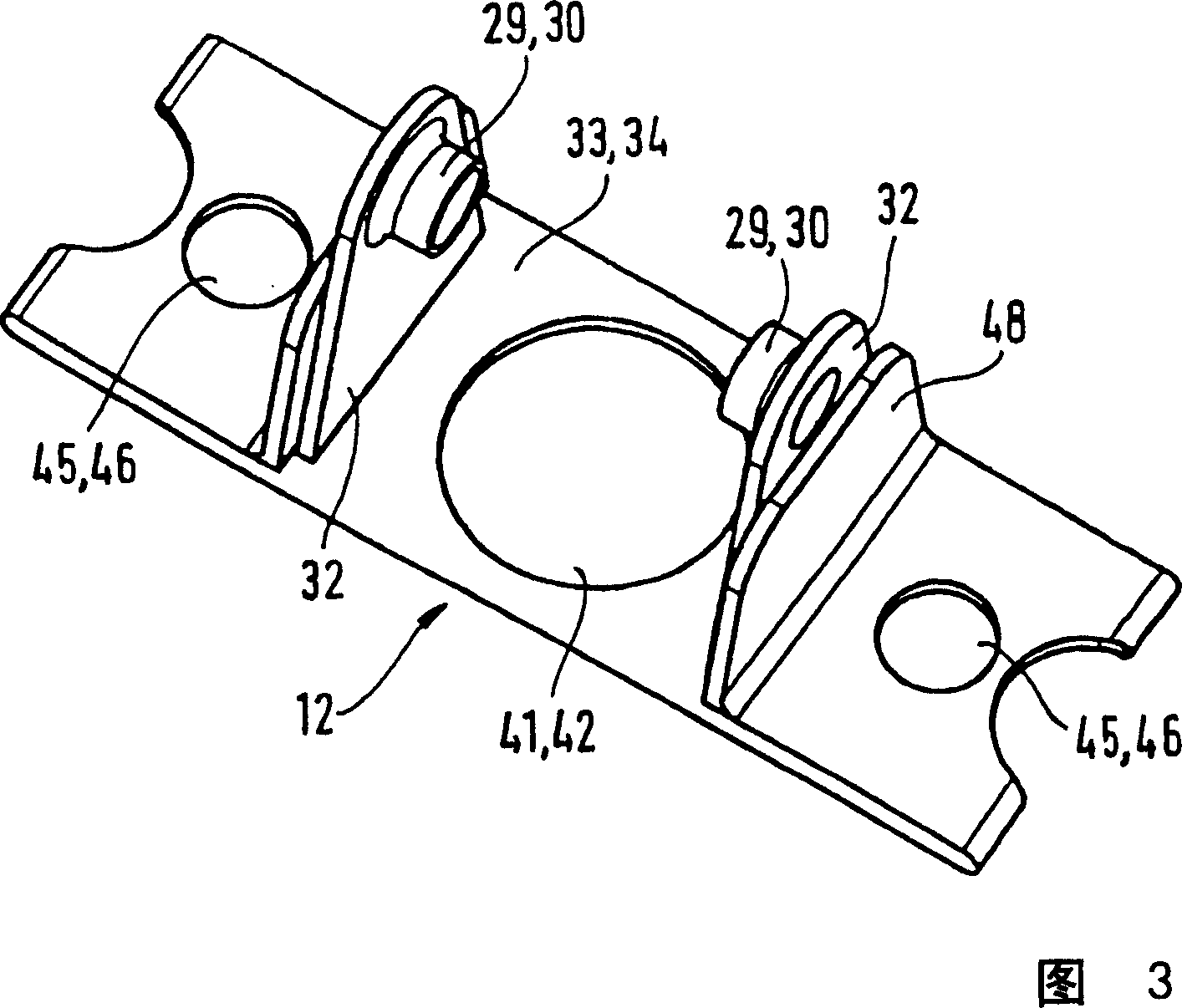 Fastening element and adapted cylinder cover of a fluid-actuated working cylinder