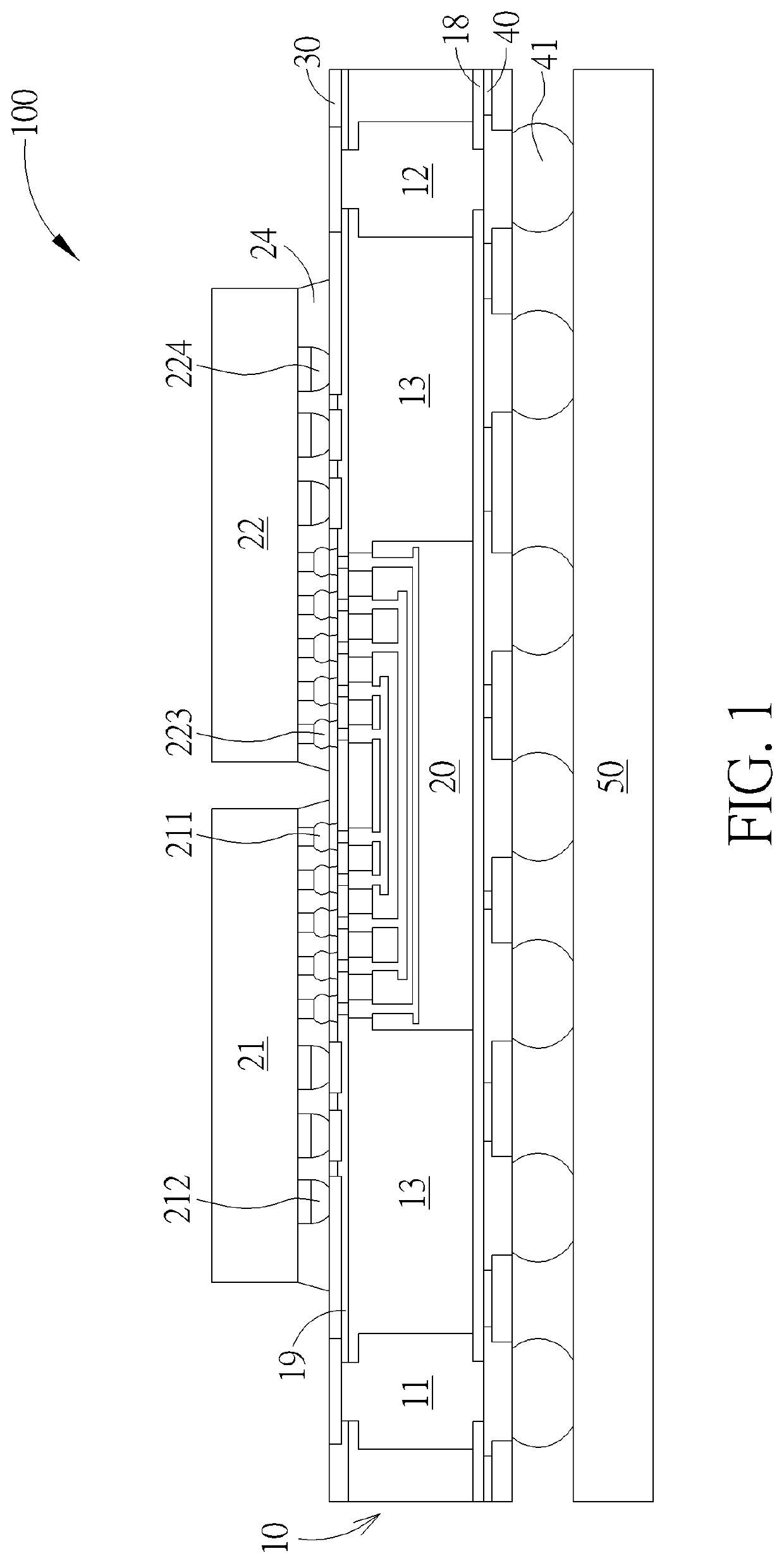 Chip package structure using silicon interposer as interconnection bridge