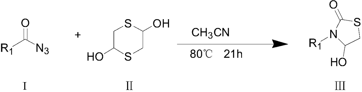Preparation method of 4-hydroxyl-3-substuted-thiazolane-2-ketone compound