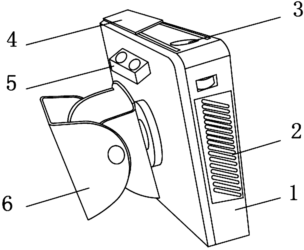 Projection device for elevator room and use method of projection device