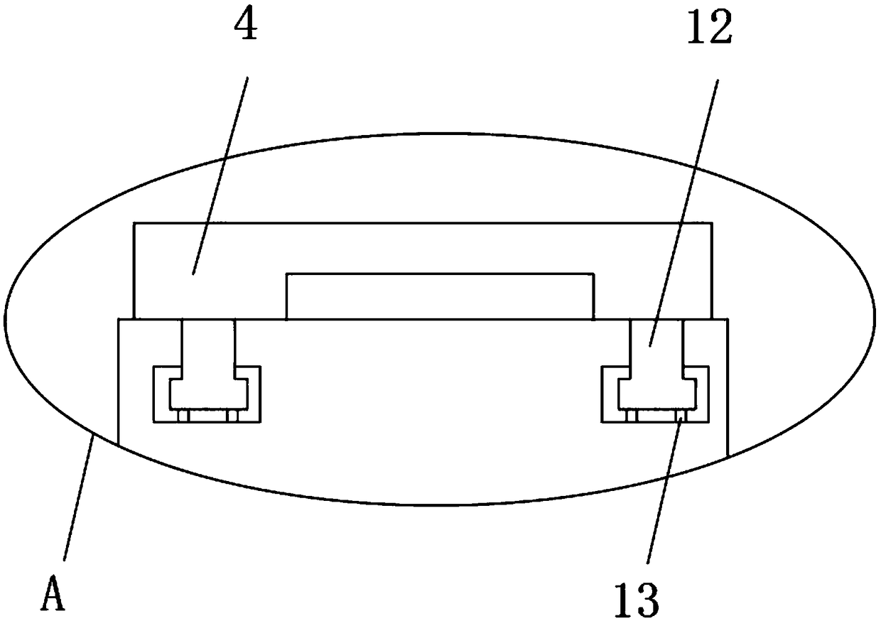 Projection device for elevator room and use method of projection device