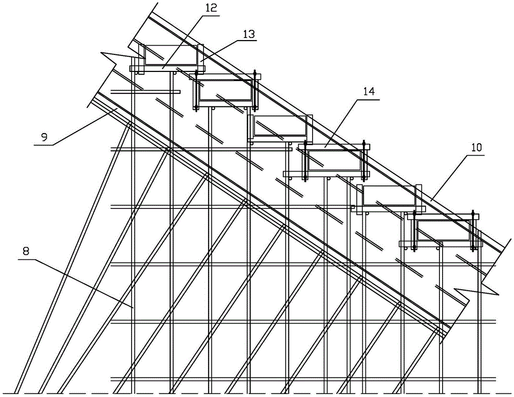 Construction technology of prestressed oblique beam with variable cross-section