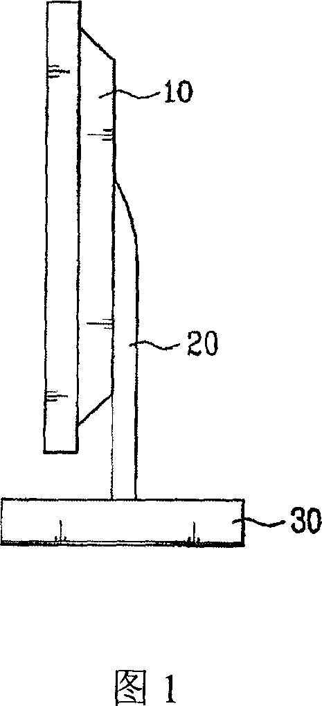 Flat video display device