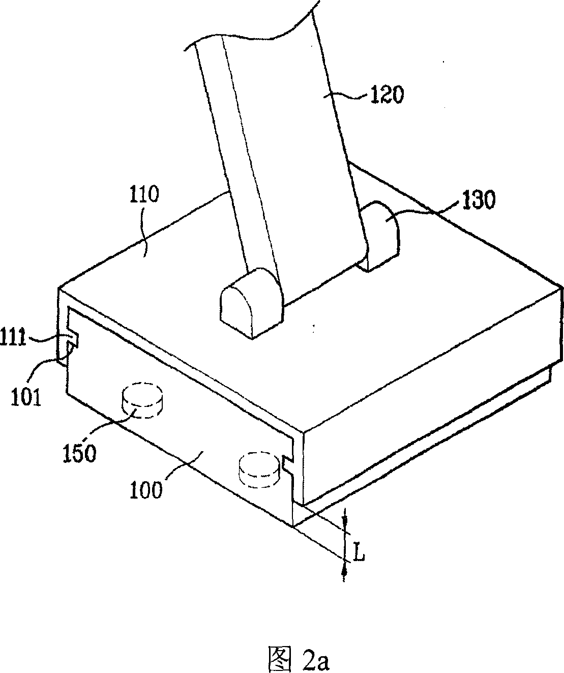 Flat video display device