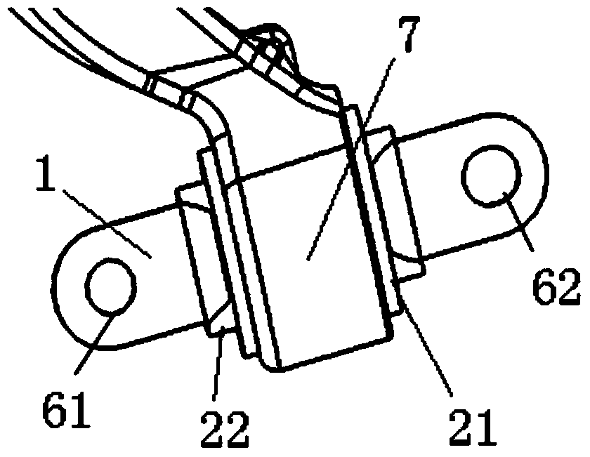 Structure for connecting swing arm lining with sub vehicle frame