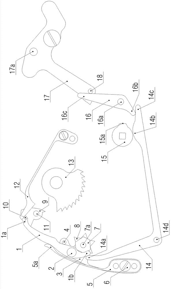 A large and small self-ringing control mechanism of a self-ringing mechanical watch