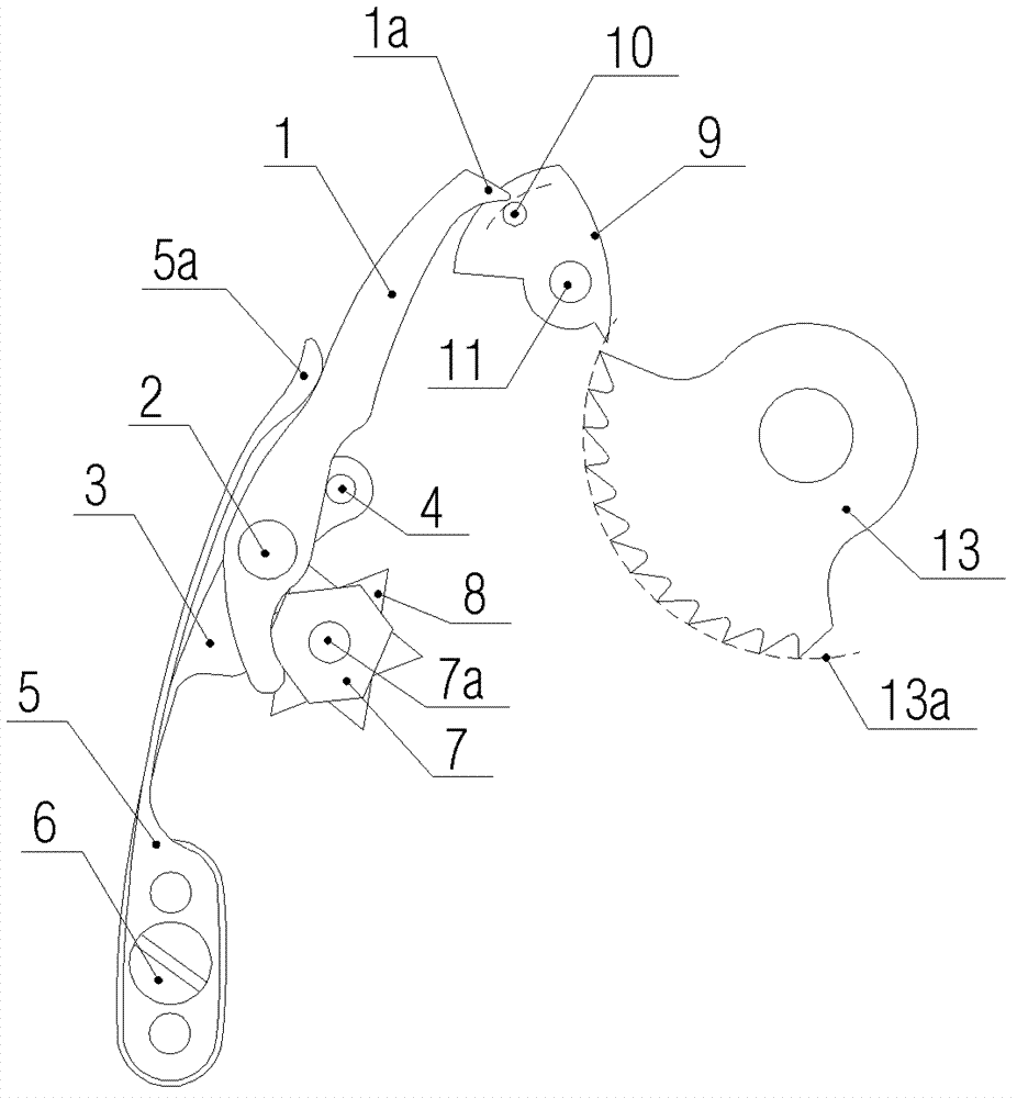 A large and small self-ringing control mechanism of a self-ringing mechanical watch