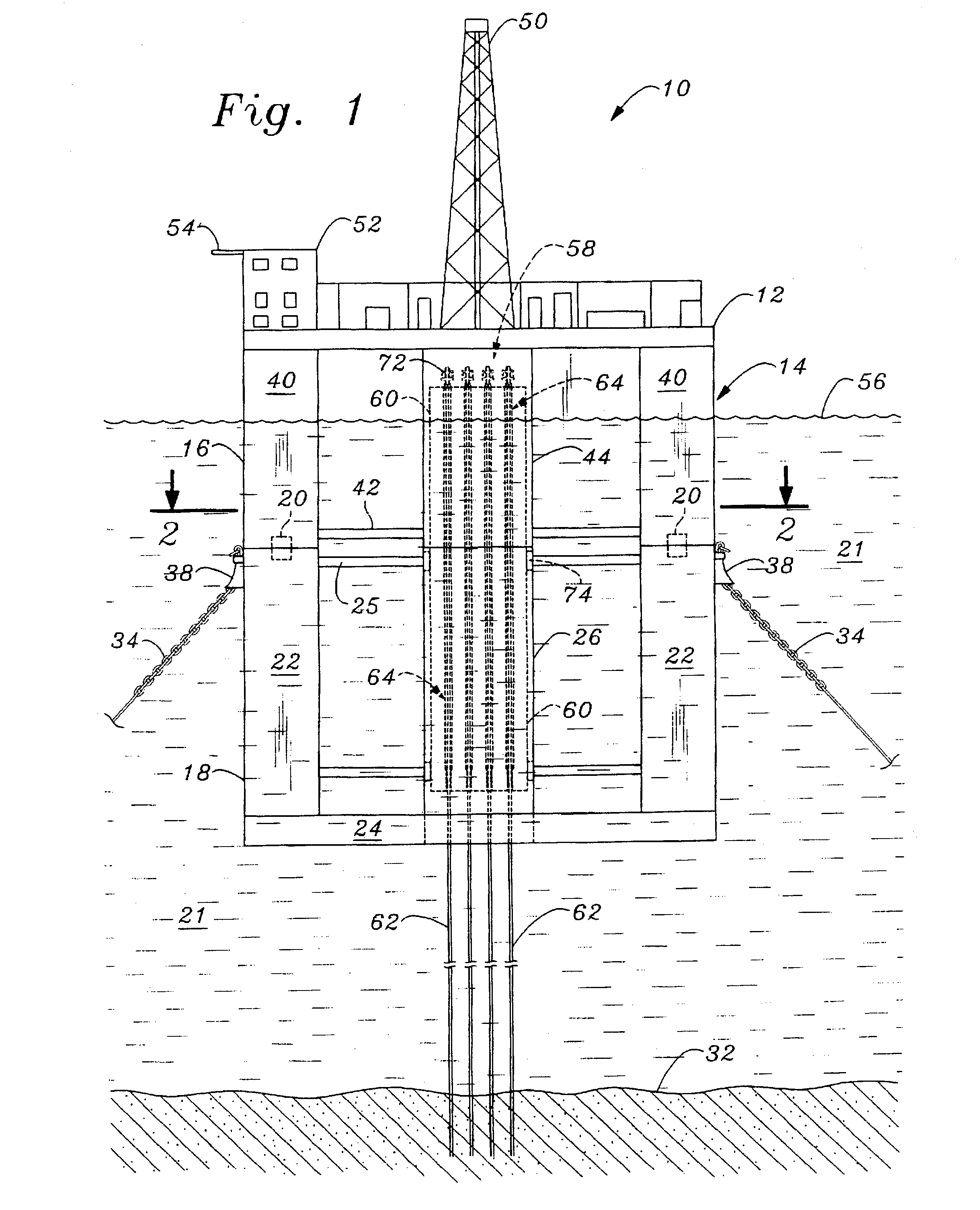 Riser support system for use with an offshore platform