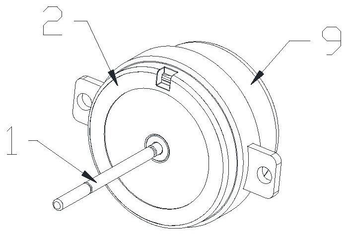 Direct-current outer rotor water fetching motor bracket and motor