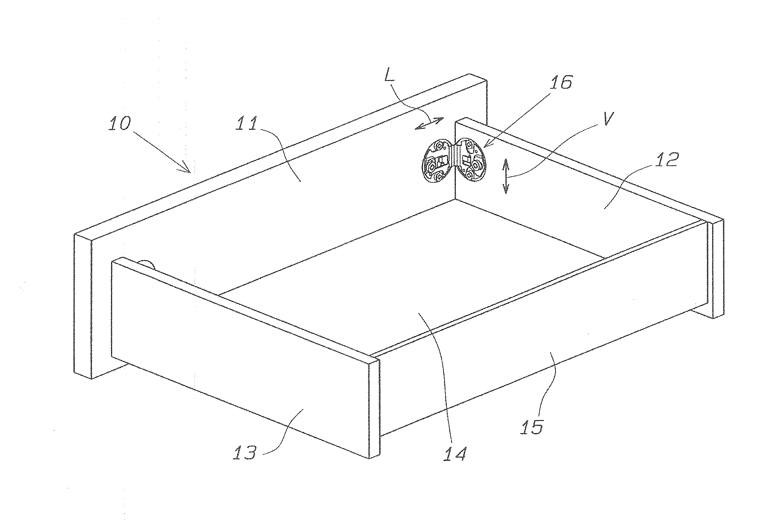 An Adjustable Fixing Device of a Front Panel of a Drawer or the Like, and a Drawer Provided with the Adjustable Fixing Devices