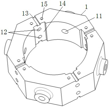 Clamping device for lining rigidity test