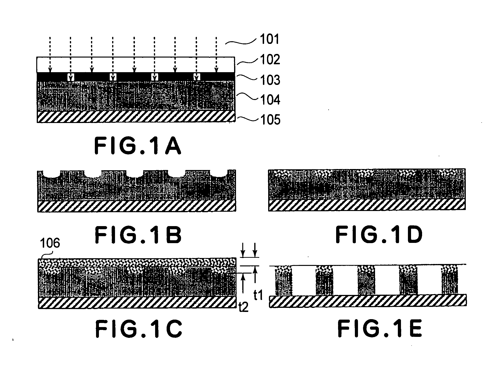 Resist pattern forming method based on near-field exposure, and substrate processing method and device manufacturing method using the resist pattern forming method