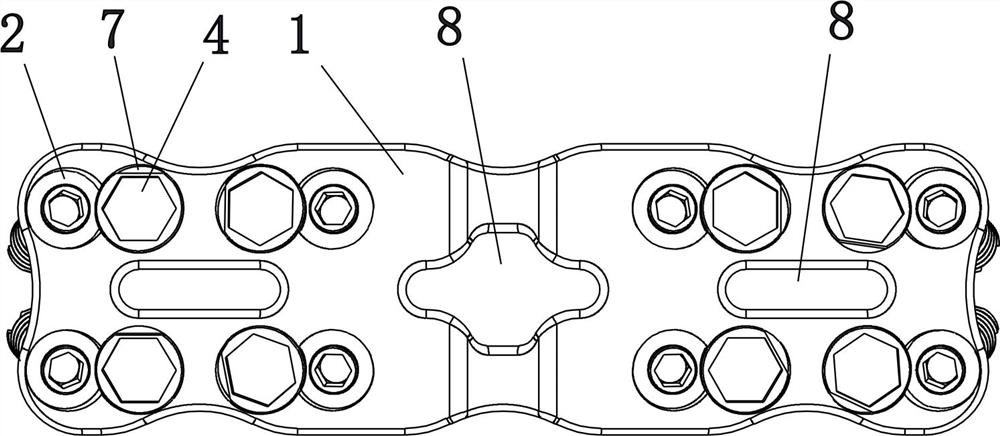 Internal fixation system for anterior cervical steel plate