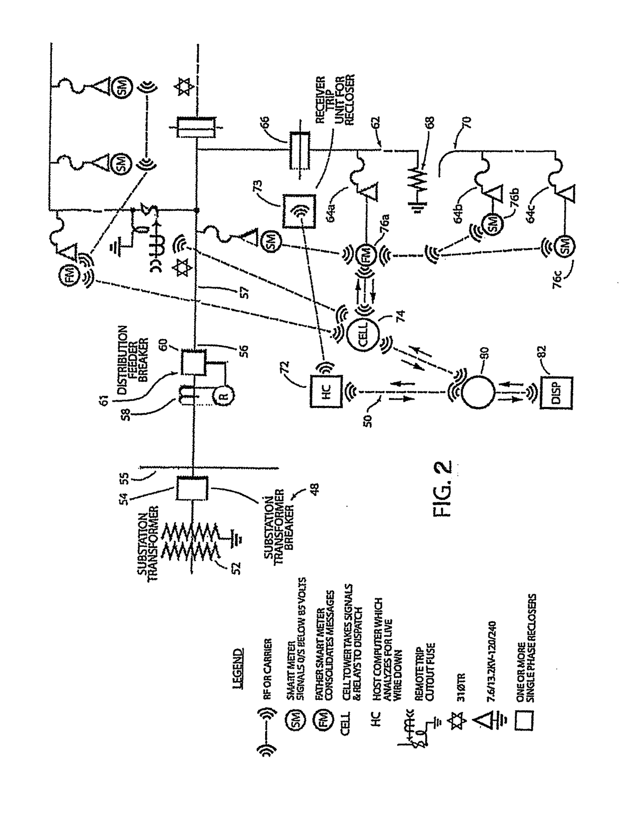 Localized application of high impedance fault isolation in multi-tap electrical power distribution system