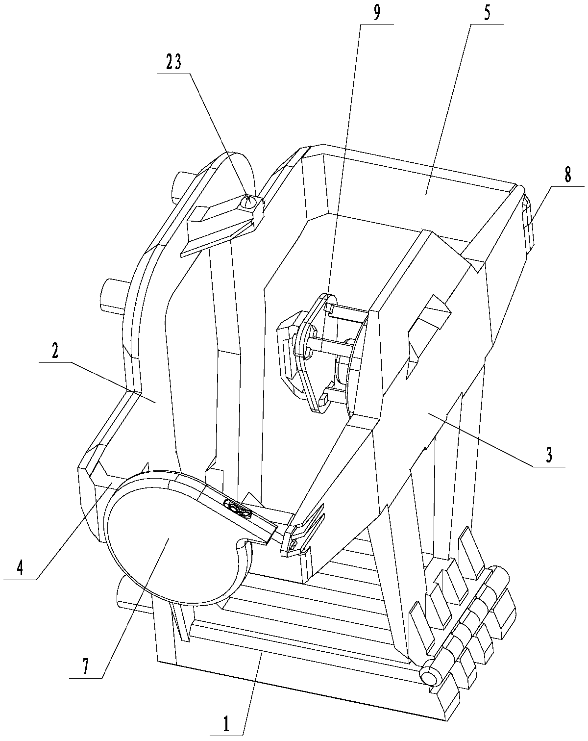 External-mounted spare tire quick-changing device and spare tire loading and unloading method