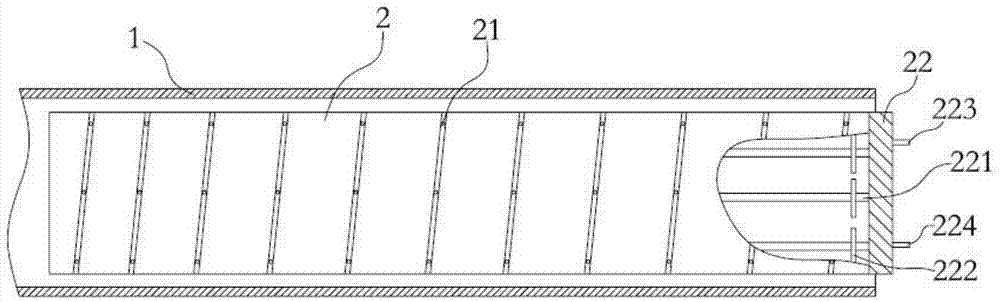 HDPE (high-density polyethylene) double-wall corrugated pipe cooling device