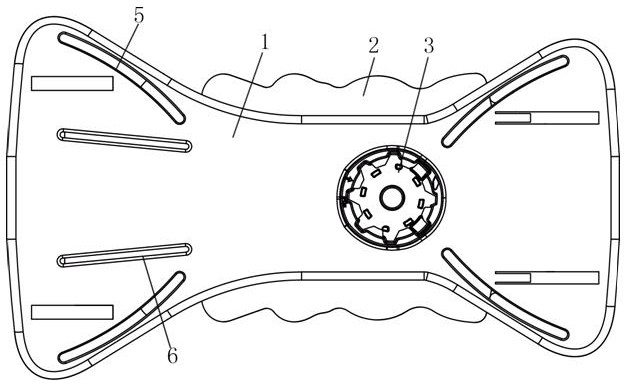 Supporting plate for nursing apparatus