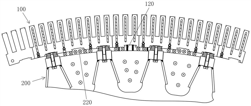 Stator assembly and motor with the stator assembly