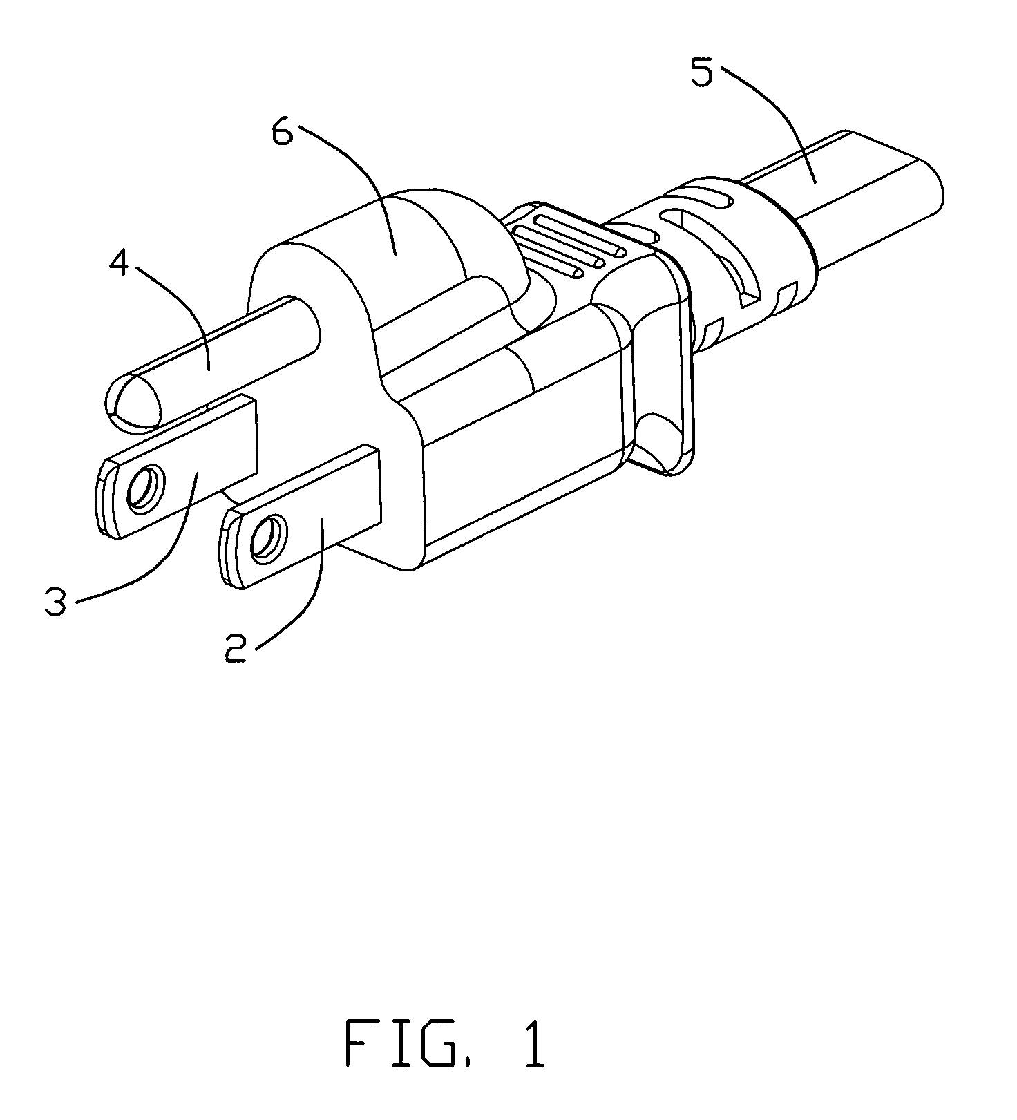 Power plug assembly with improved connector configuration