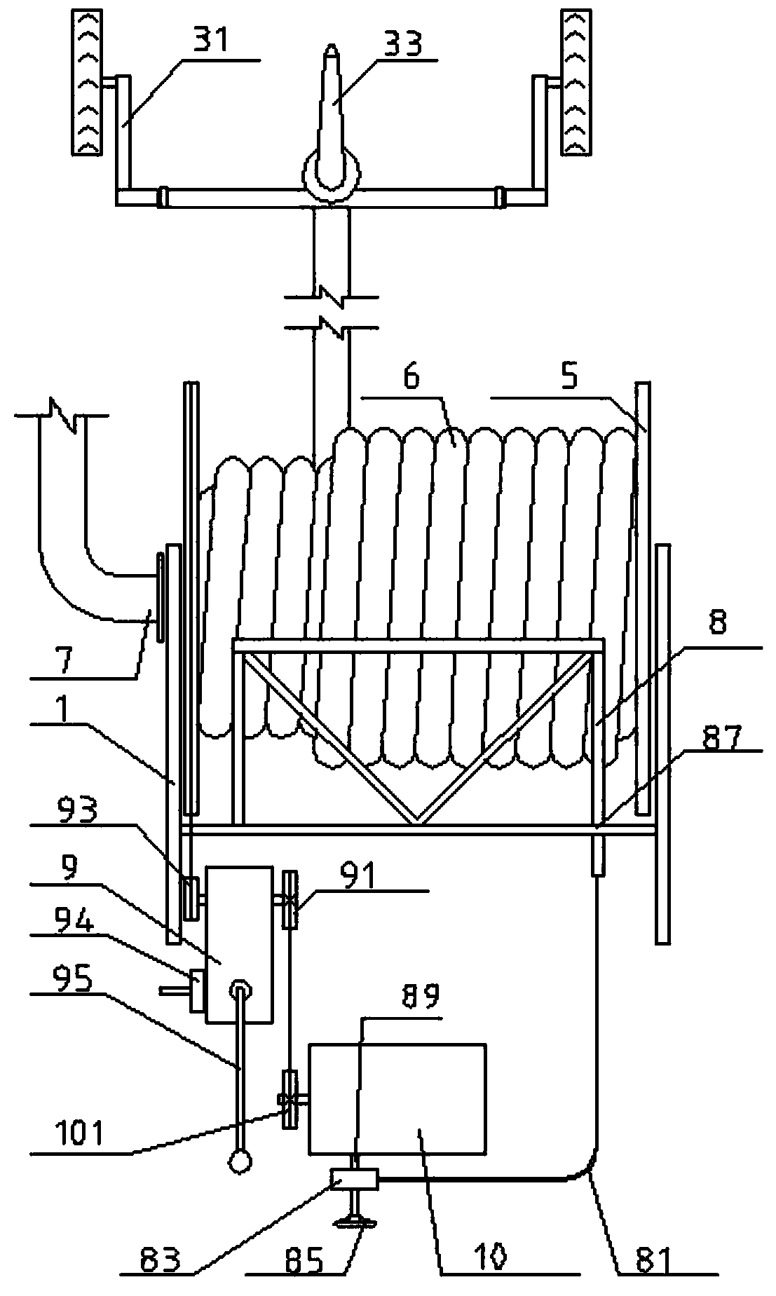 Reel sprinkling irrigation machine