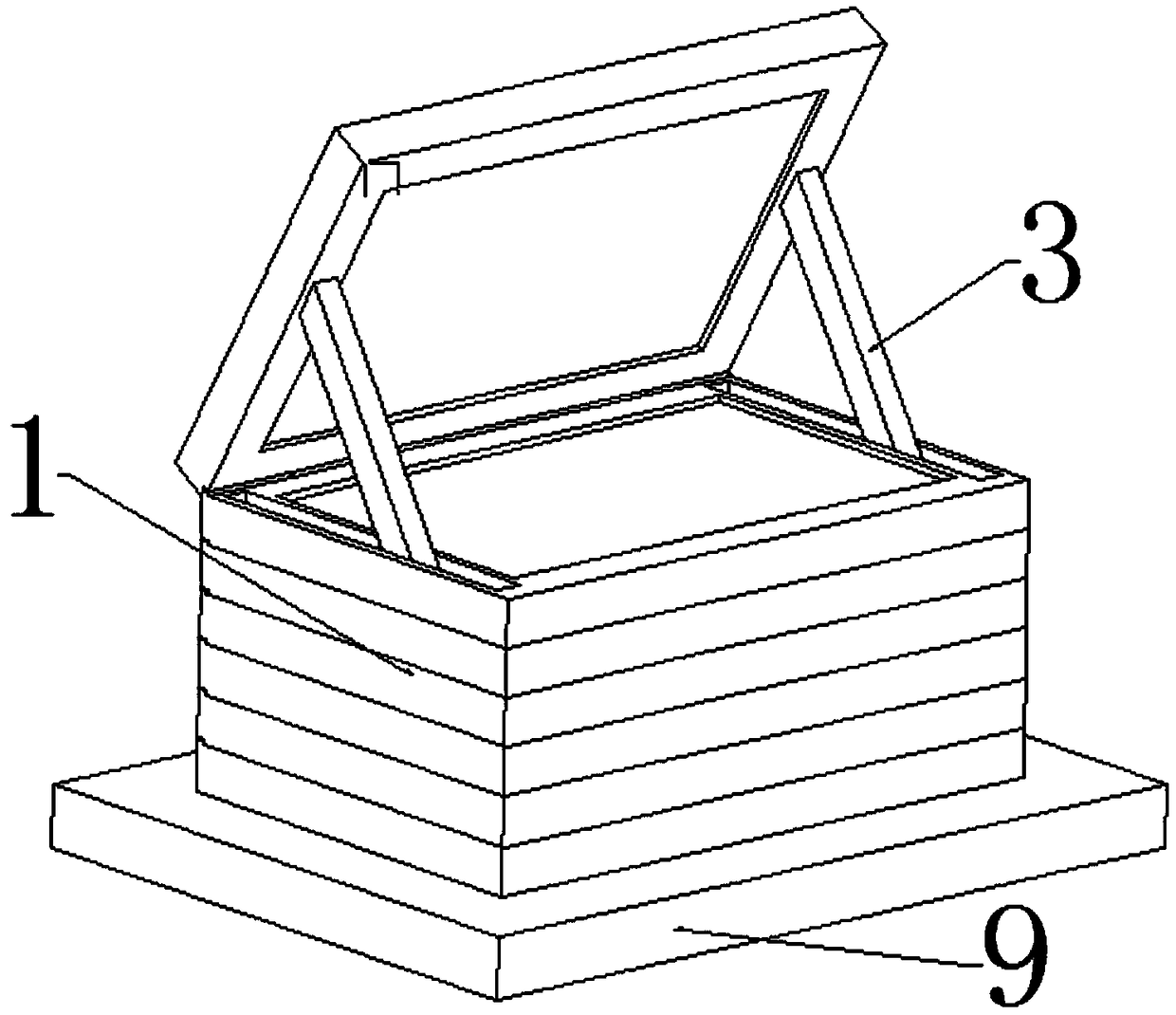 Automobile left and right D pillar decorative plate component storage box