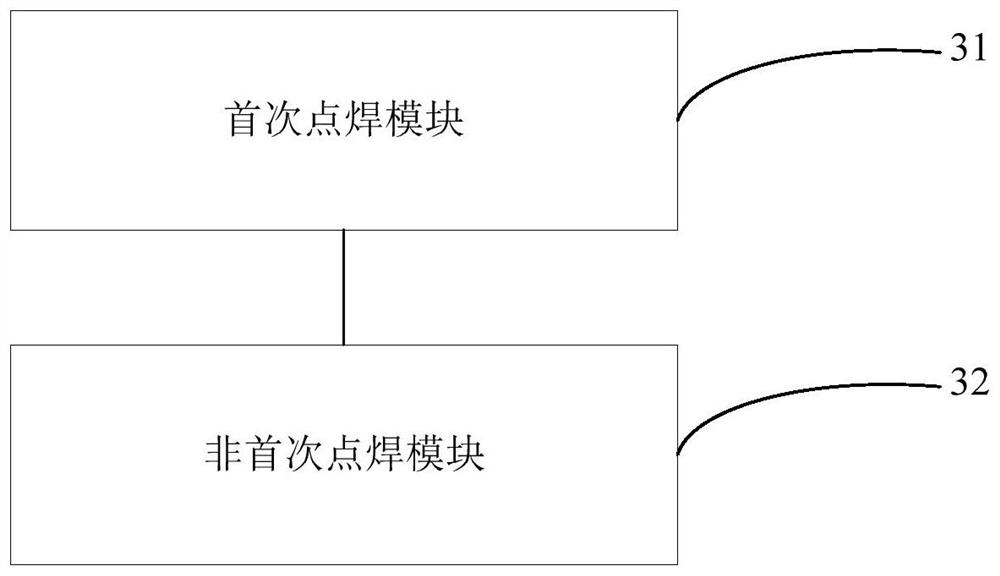 Welding control method and device and terminal equipment