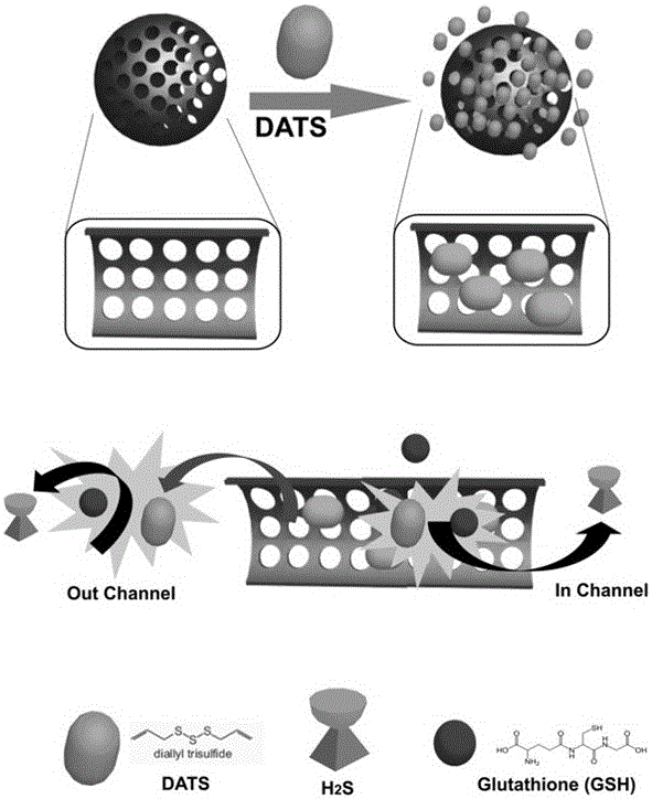 A slow-release hydrogen sulfide donor and its preparation method and application