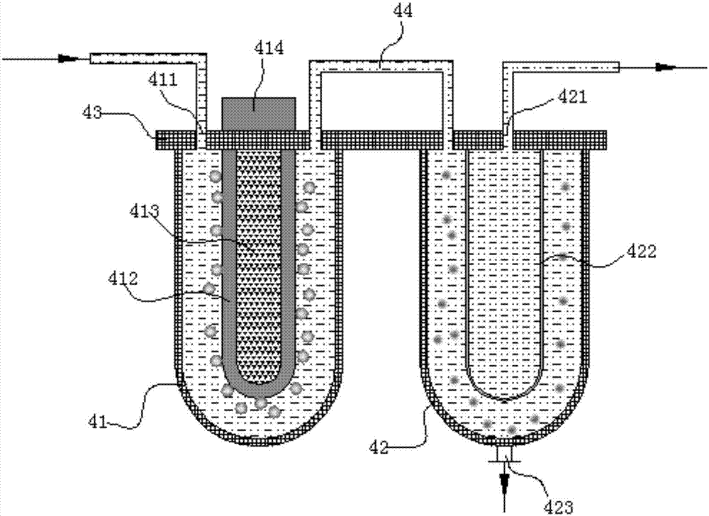 Temperature-sensitive magnetic nanomaterial-based emulsified petroleum wastewater treatment device